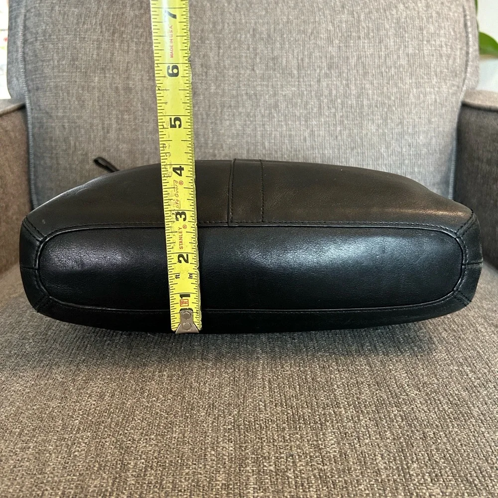 Coach Black Leather Slim Duffle 9188 Bag